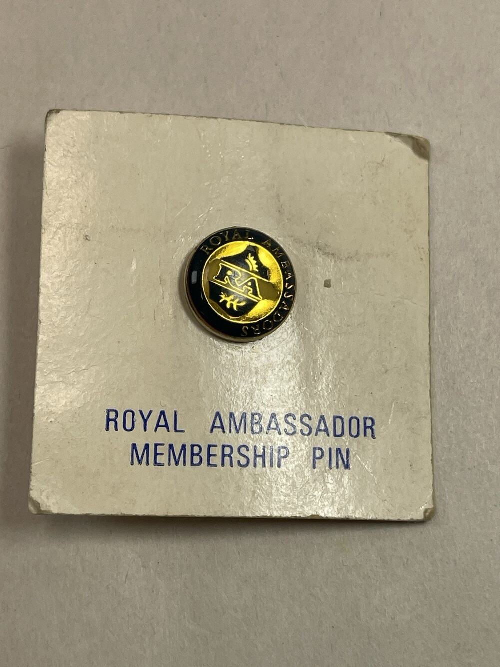 Vintage Royal Ambassador Schools Membership Pin RA Baptist Christian
